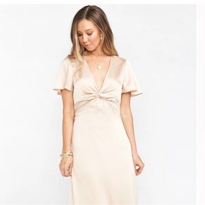 Worn 1x, Show Me Your Mumu Luxe Satin Gown